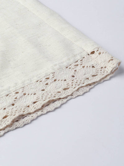 Women's Offwhite Rayon Flex Solid Wide Leg Palazzo