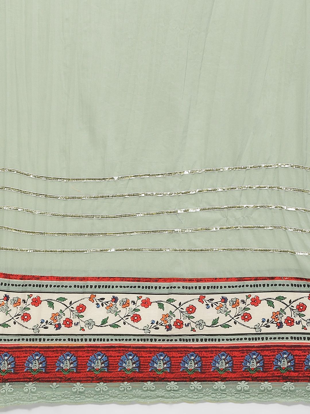 Women's Floral Printed Anarkali Dress & Dupatta Set