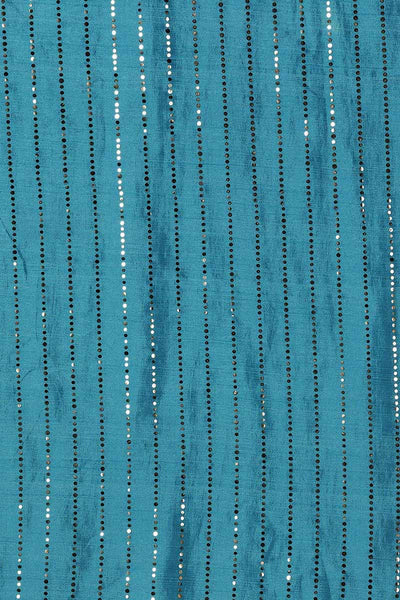Women's Teal Layered Kurta With Pants With Dupatta