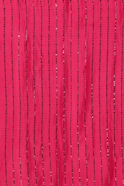 Women's Pink Regular Gotta Patti Kurta With Pants Dupatta