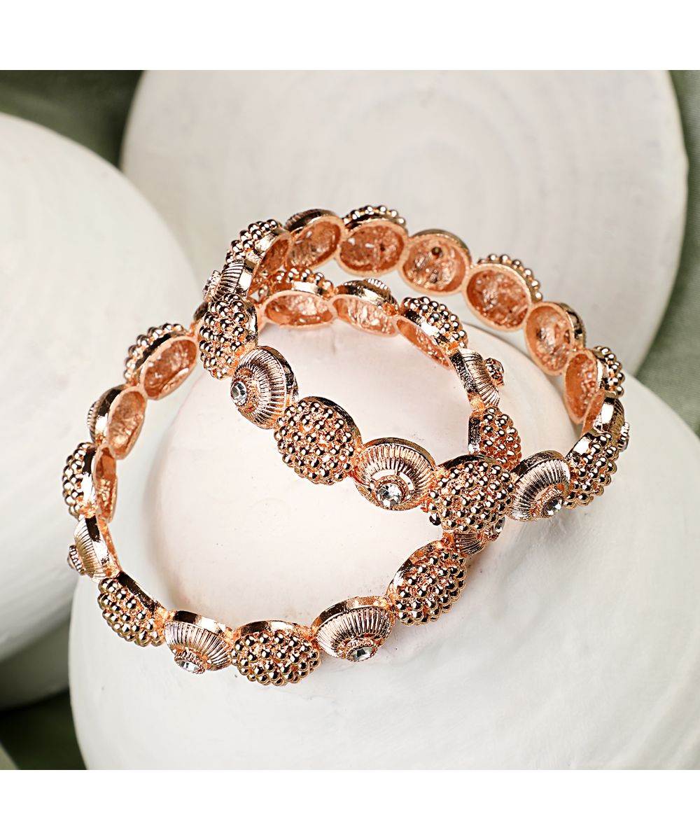 Women's Statement design Enameled Stone studded Ethnic Bangles