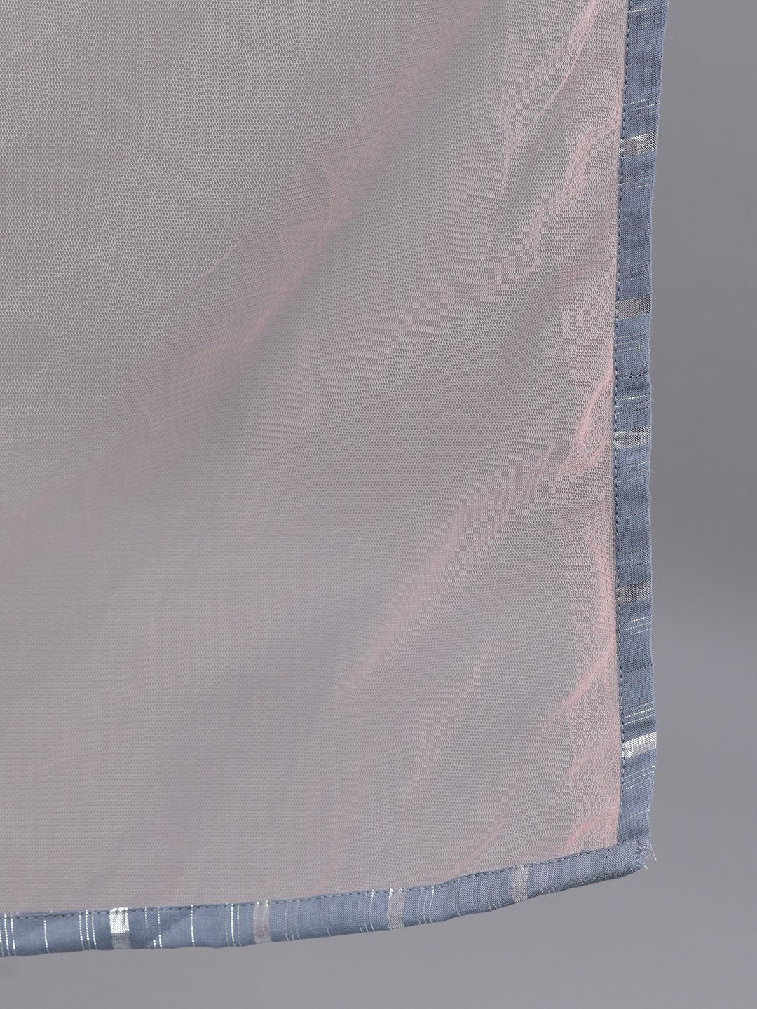 Women's Light Grey Solid Solid Round Neck Cotton Maxi Dress