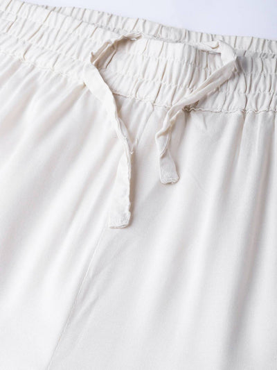 Women's Rayon Embellished Wide-Leg Palazzo