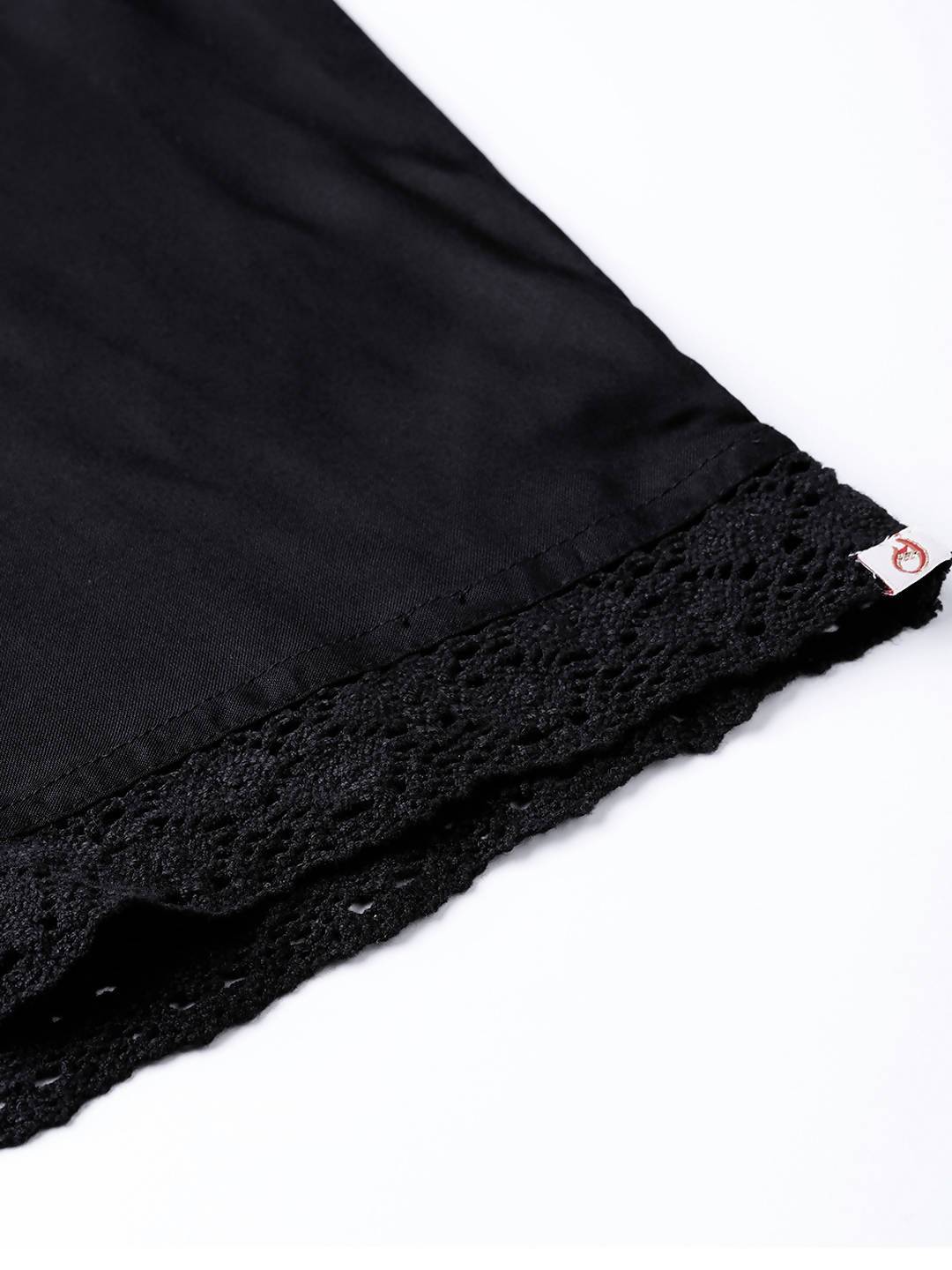 Women's Rayon Embellished Wide-Leg Palazzo