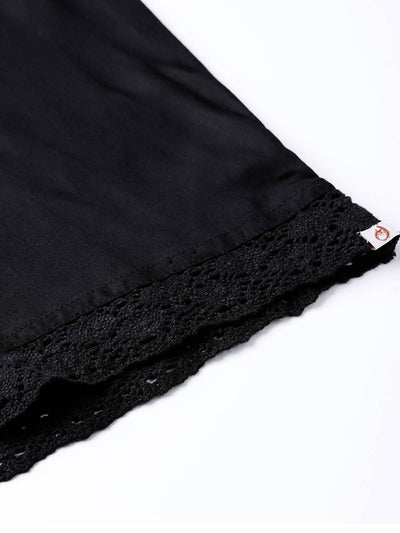 Women's Rayon Embellished Wide-Leg Palazzo