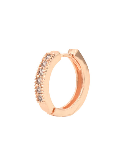 Women's I Jewels Valentine'S Special Rose Gold-Plated Contemporary Ad Studs Earrings (E2978)