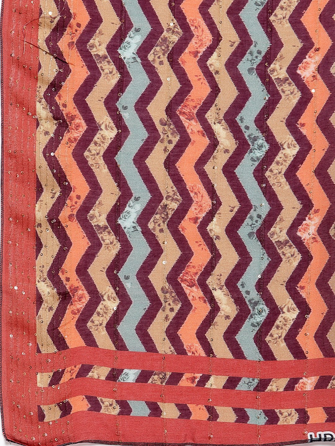 Women's Dark Pink Cotton Solid 3/4 Sleeve V Neck Casual Anarkali Gown