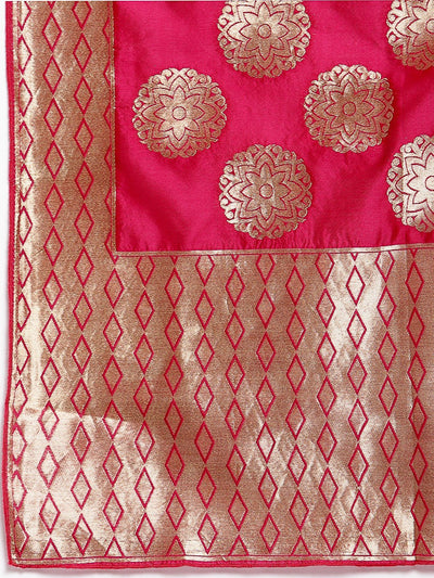 Women's Red Poly Silk Solid Full Sleeve Mandarin Neck Casual Anarkali Gown