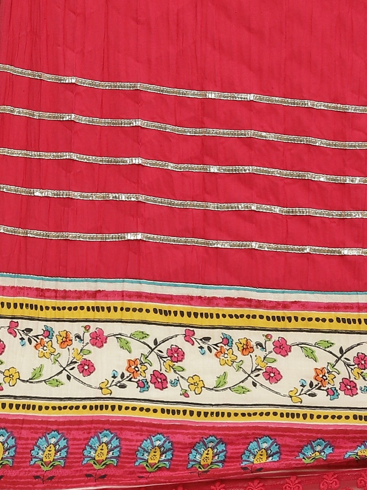 Women's Floral Printed Anarkali Dress & Dupatta Set