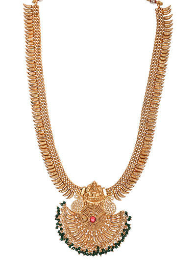 Women's 18K Gold Plated Traditional Style Choker Necklace Jewellery Set