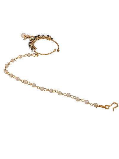 24K Gold Plated Studded Nose Ring