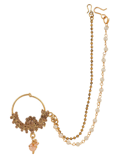 24K Gold Plated Jewlery Nose Ring Nath