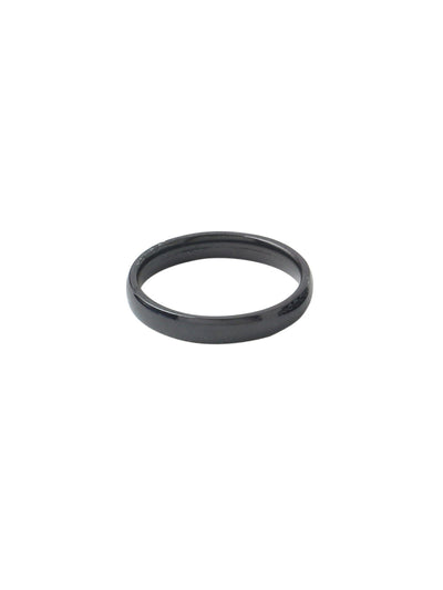 Men's Set Of 2 Black Rhodium-Plated Finger Ring