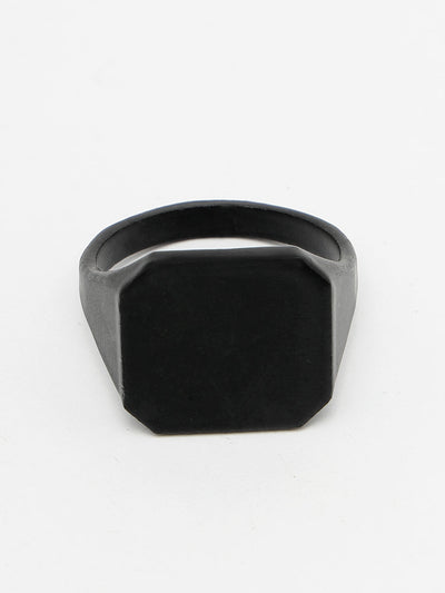 Men's Black Metal Ring