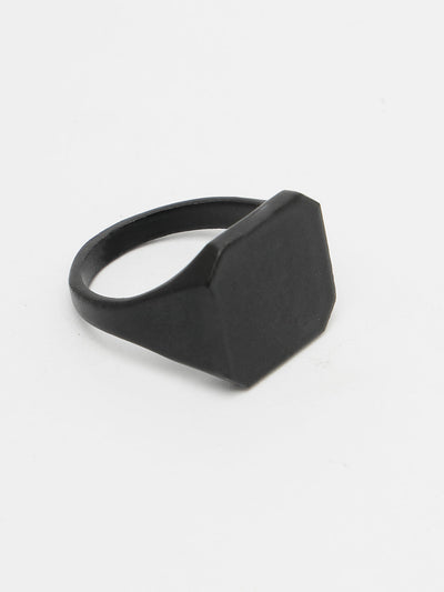 Men's Black Metal Ring