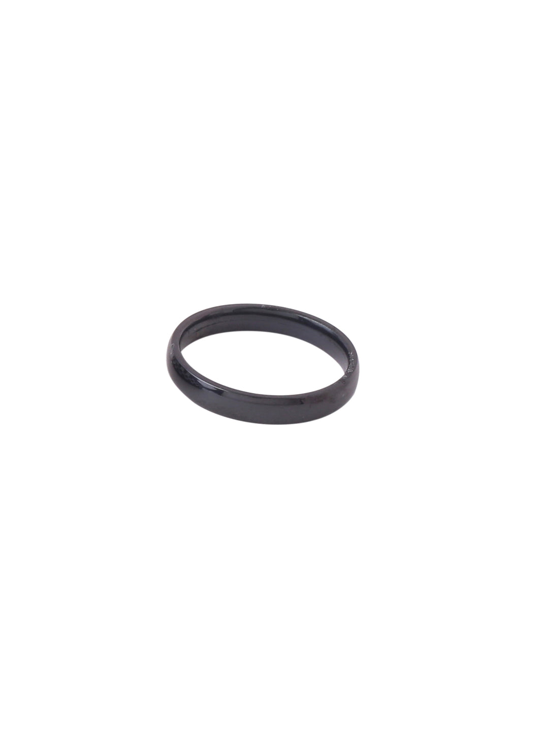 Men's Black Stainless Steel Finger Ring