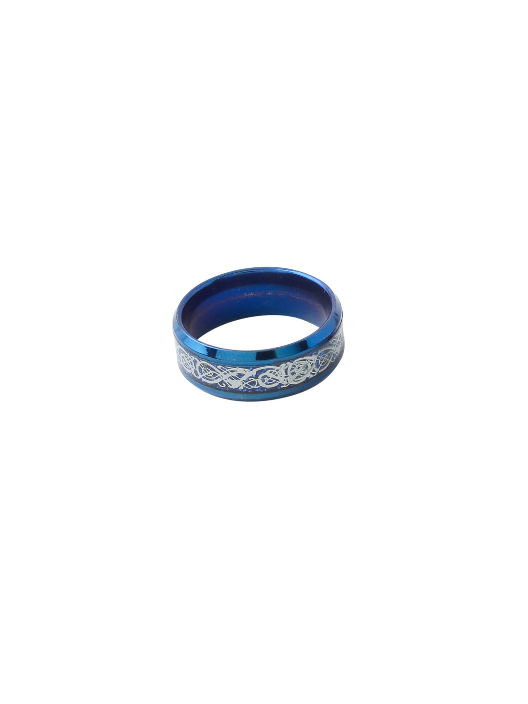 Men's Rhodium-Plated Finger Ring