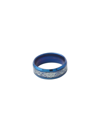 Men's Rhodium-Plated Finger Ring
