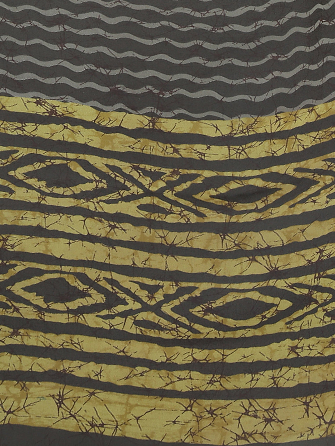 Women's Black Georgette Printed Saree