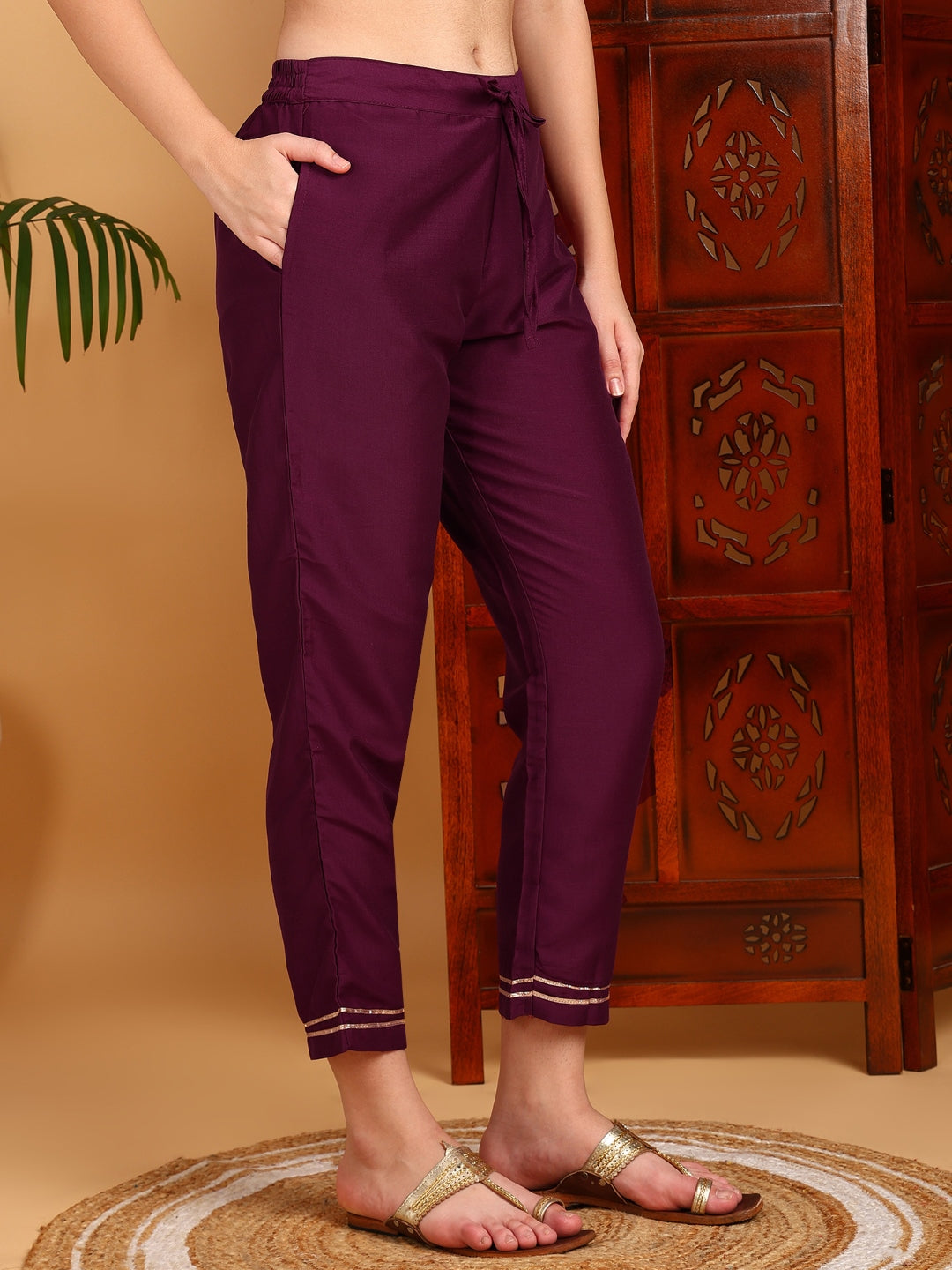 Women's Silk Blend Embroidered Kurta Pant With Dupatta