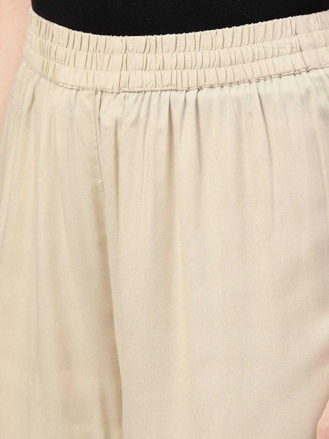 Women's Rayon Embellished Wide-Leg Palazzo