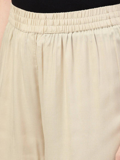 Women's Rayon Embellished Wide-Leg Palazzo