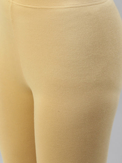 Women's Blue Gold Print  Anarkali Kurta With Viscose Leggings & Net Dupatta