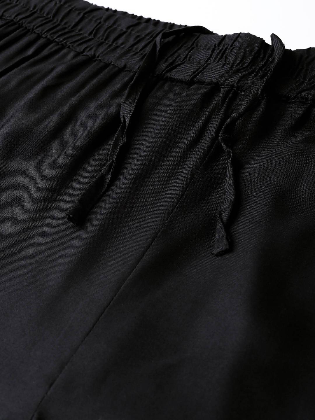 Women's Rayon Embellished Wide-Leg Palazzo