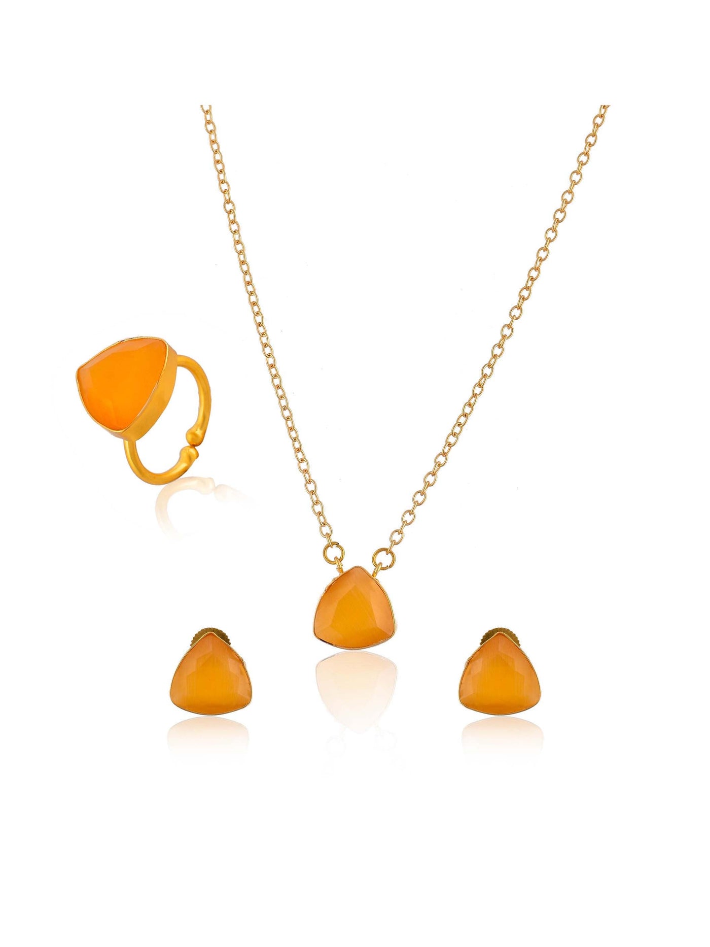 Women's Triangle Stone 3 Pc Set
