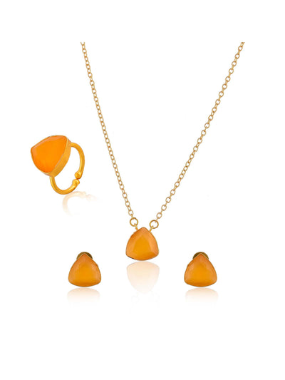 Women's Triangle Stone 3 Pc Set
