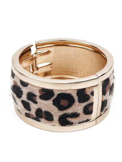 Women's Animal Print Wide Bracele