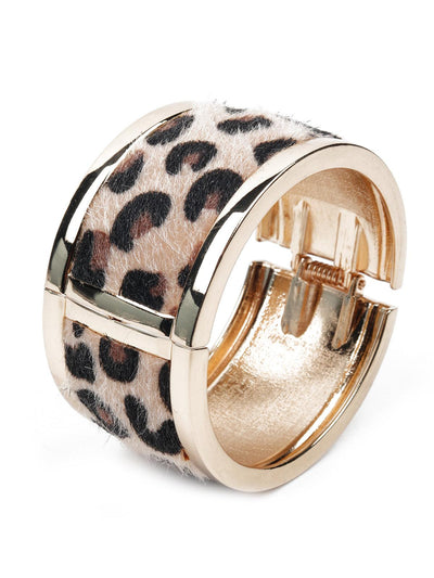 Women's Animal Print Wide Bracele