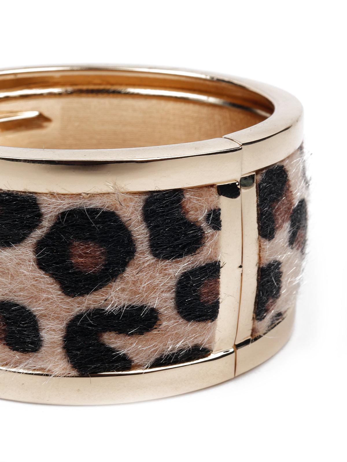 Women's Animal Print Wide Bracele