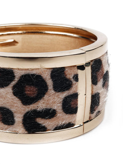 Women's Animal Print Wide Bracele