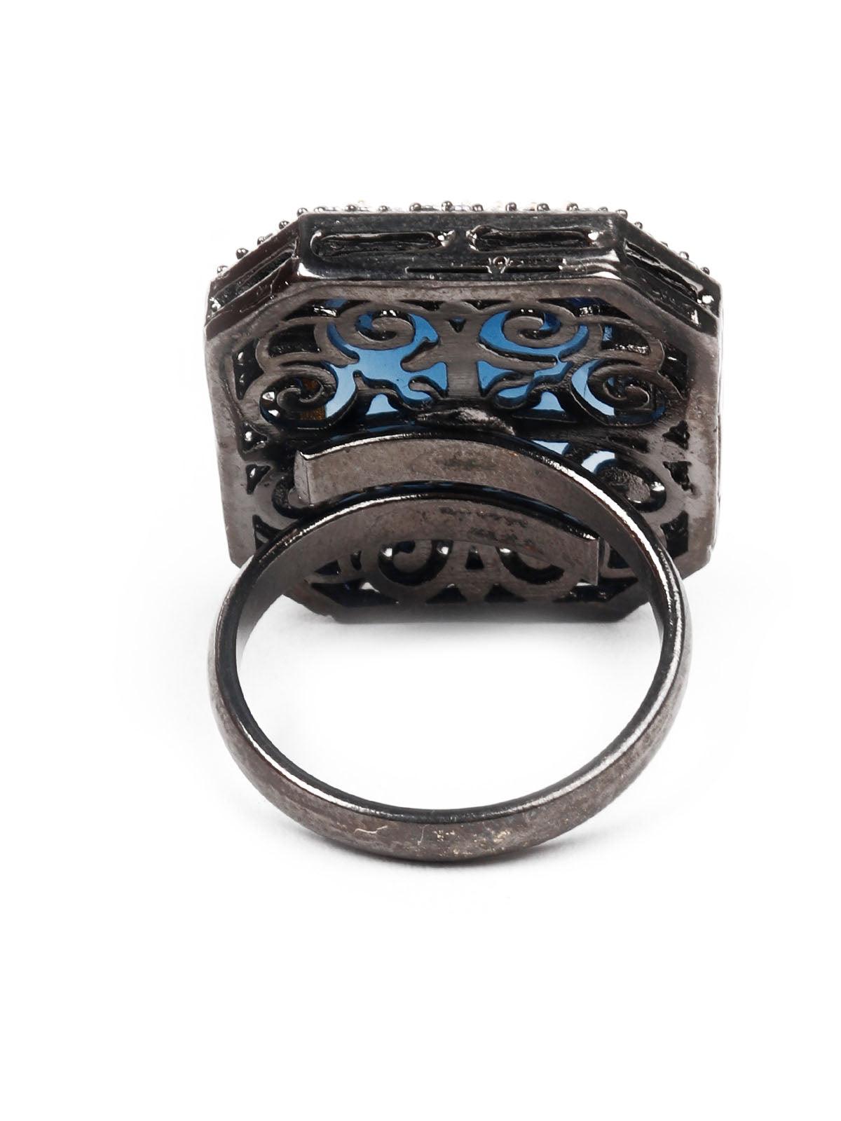 Women's Blue Ethnic Rin