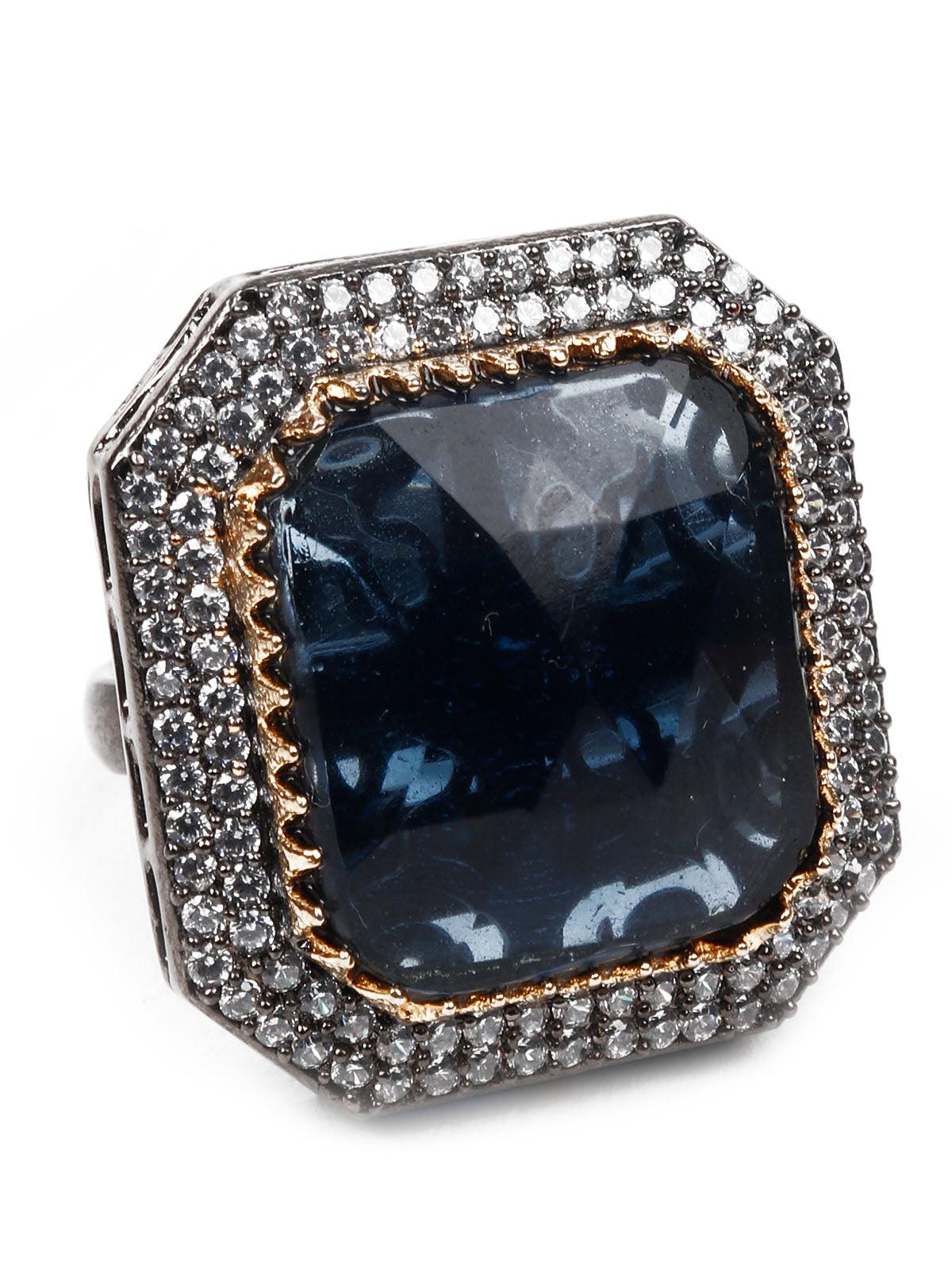 Women's Blue Ethnic Rin