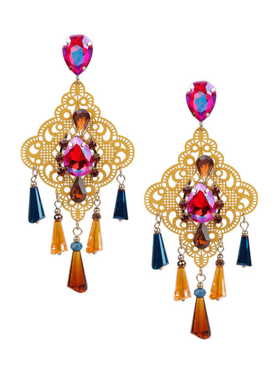 Women's Classy Multicolored Dangle Earring