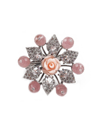 Women's Embellished Austrian Diamond Studded Rin