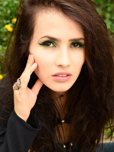 Women's Exclusive Gold-Tone Finger Ringã‚