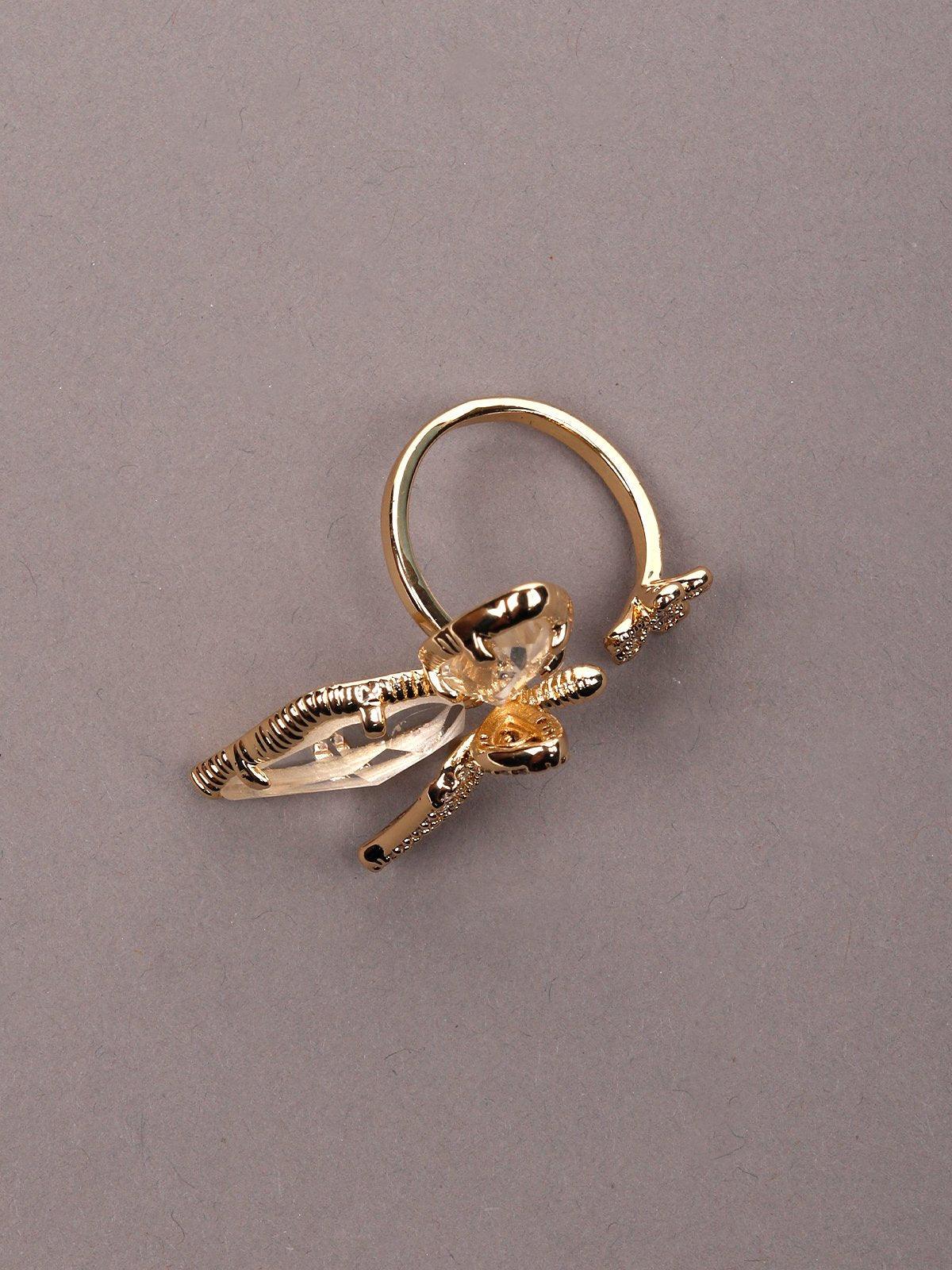 Women's Exclusive Gold-Tone Finger Ringã‚