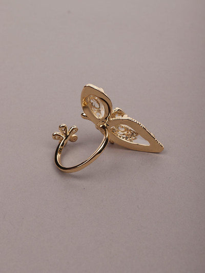 Women's Exclusive Gold-Tone Finger Ringã‚