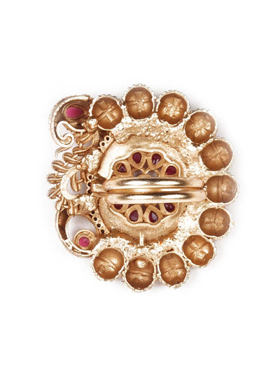 Women's Gold  Embellished Rin