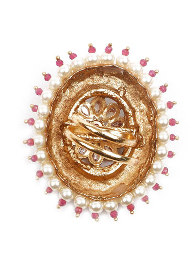 Women's Gold  Embellished Rin