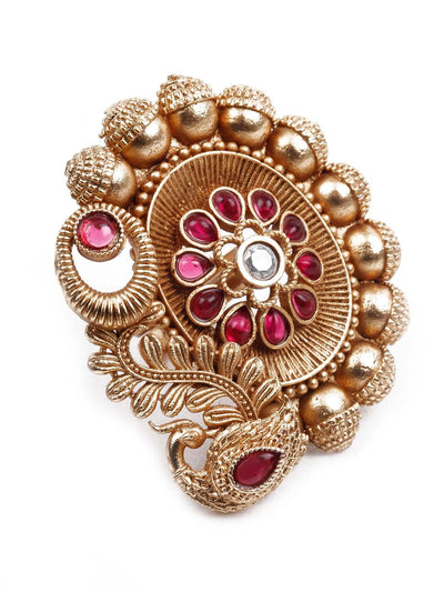 Women's Gold  Embellished Rin