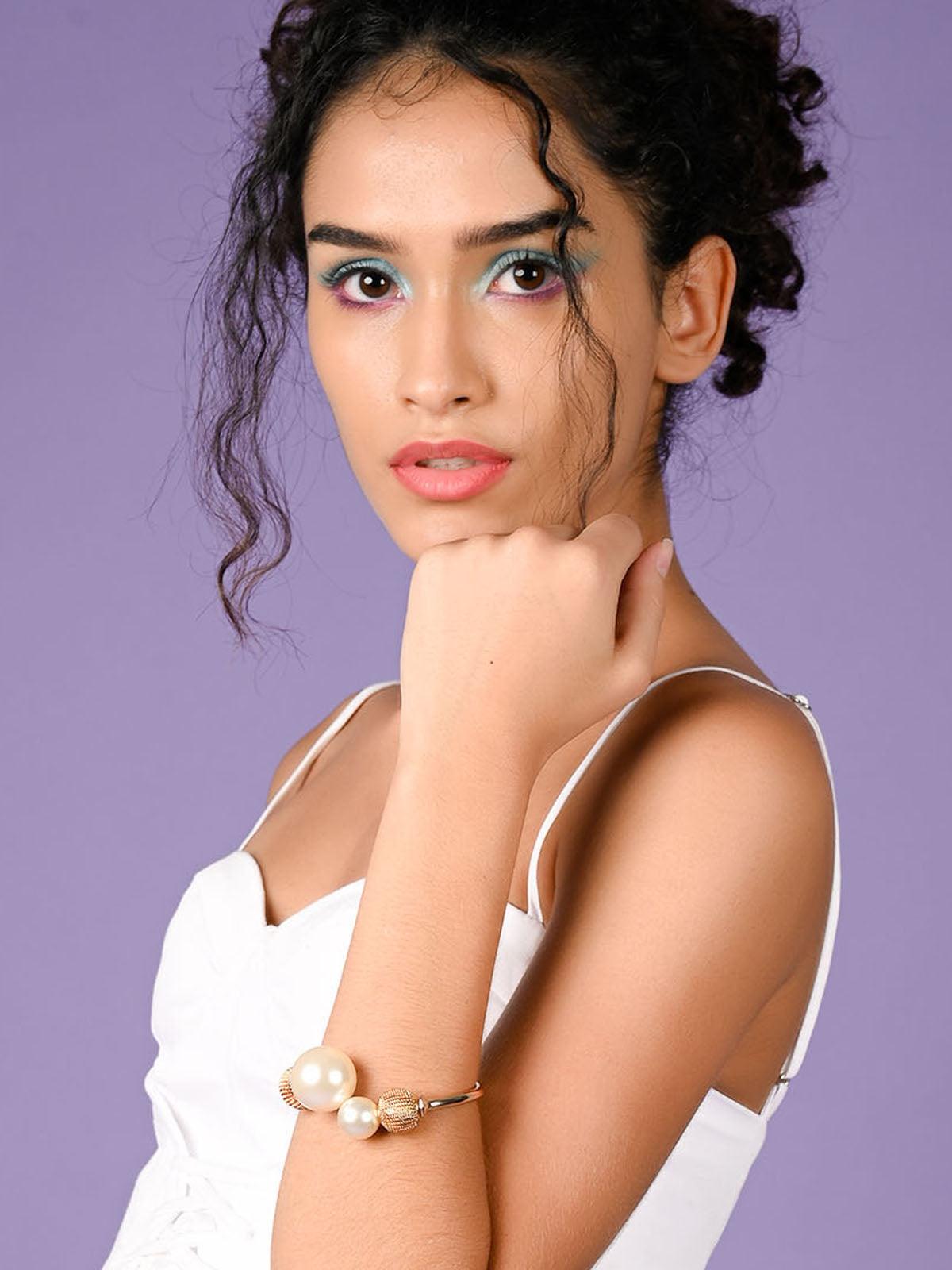 Women's Gold-Tone Stunning Embellished Bracele