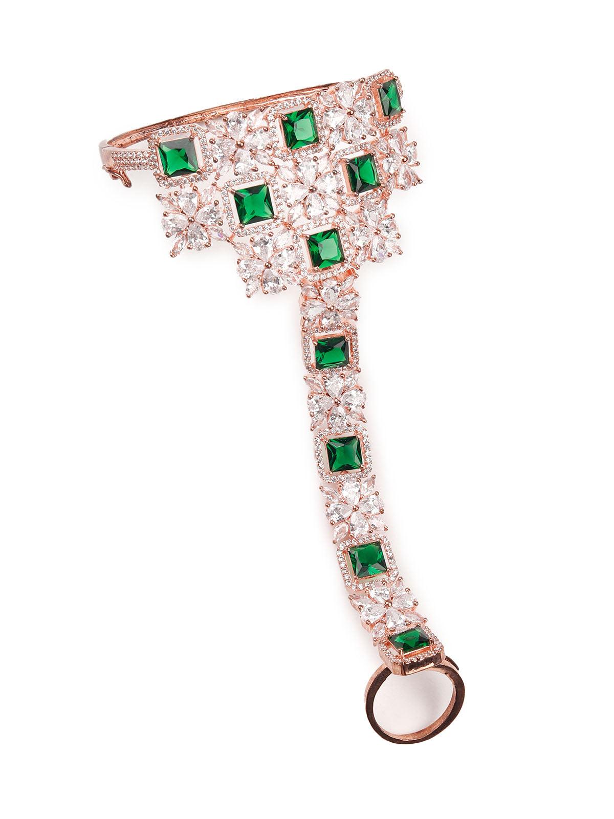 Women's Gorgeous Deep Gold-Tone Bracelet Ring For Wome