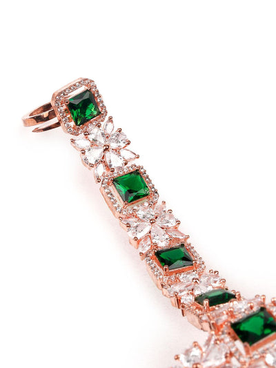 Women's Gorgeous Deep Gold-Tone Bracelet Ring For Wome