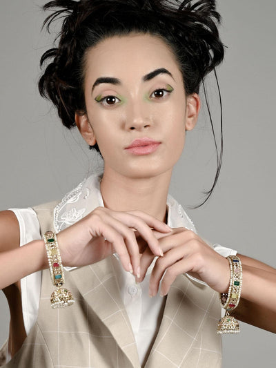 Women's Gorgeous Embellished Pair Kada For Wome