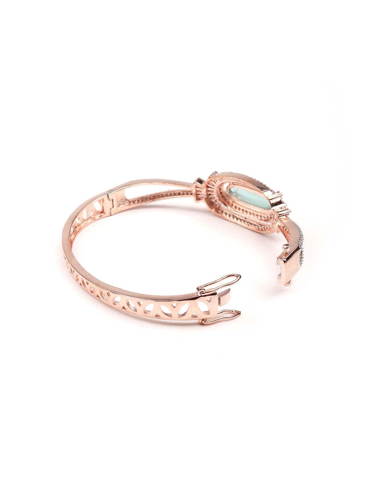 Women's Gorgeous Rose Gold Bracelet Embellishe