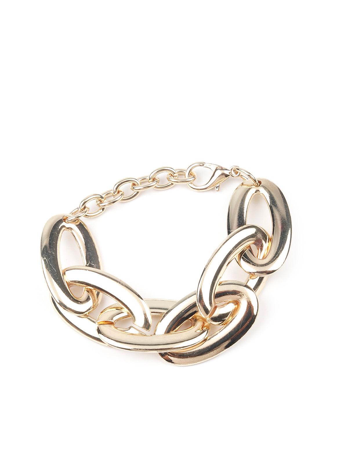 Women's Light Gold Chain Linked Bracele